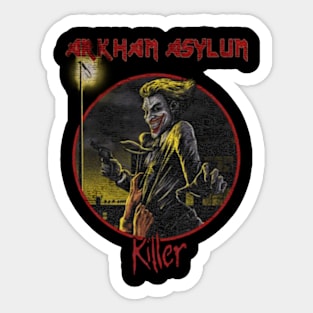 arkham asylum killer Sticker